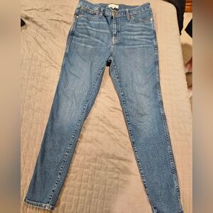 Madewell 10” High Rise Skinny Blue Jeans Size 31